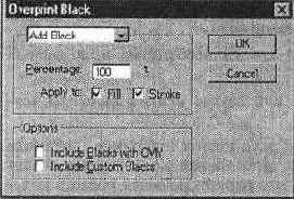   Overprint Black (  )